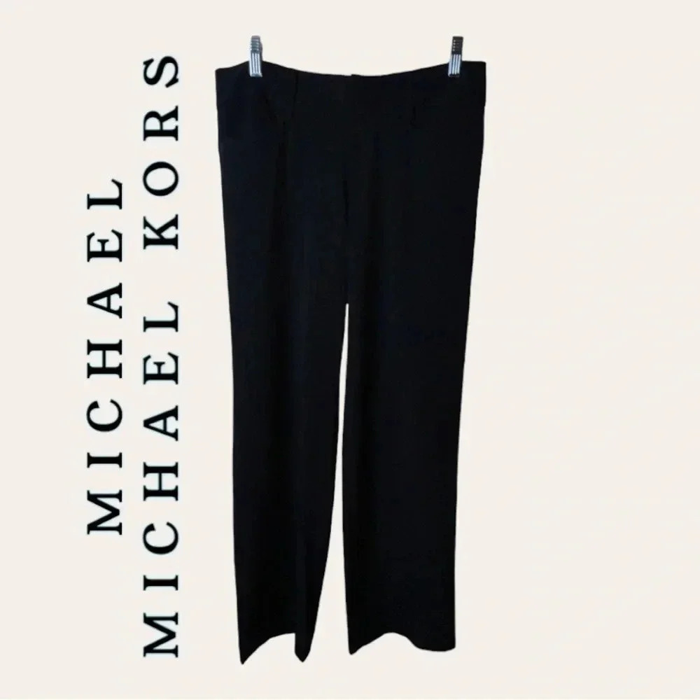 0405. MICHAEL MICHAEL KORS‎ BLACK IN COLOR TROUSERS FLARE LEG SIZE 4